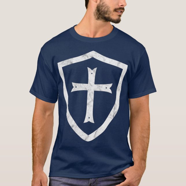 Camiseta Historia de los Caballeros Templarios y Escudo de  (Anverso)