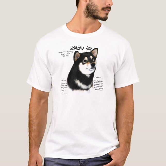 Camiseta Historia de los indios shiba negros (Anverso)