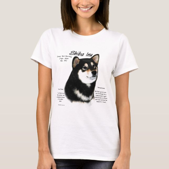 Camiseta Historia de los indios shiba negros (Anverso)