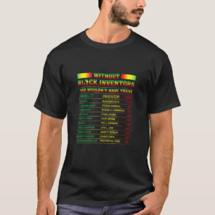 Camiseta Historia De Los Inventores Negros Historia Negra M