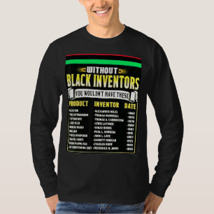 Camiseta Historia De Los Inventores Negros Mes De Historia