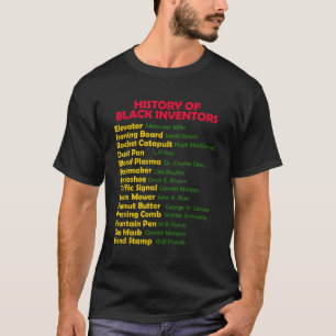 Camiseta Historia De Los Inventores Negros Mes De Historia 