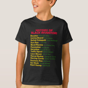 Camiseta Historia De Los Inventores Negros Mes De Historia 
