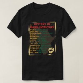 Camiseta Historia de los inventores negros y sus inventos