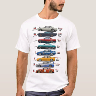 Camiseta historia de nissan GTr
