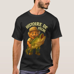 Camiseta Historia de pesca: la gran captura del abuelo pesc