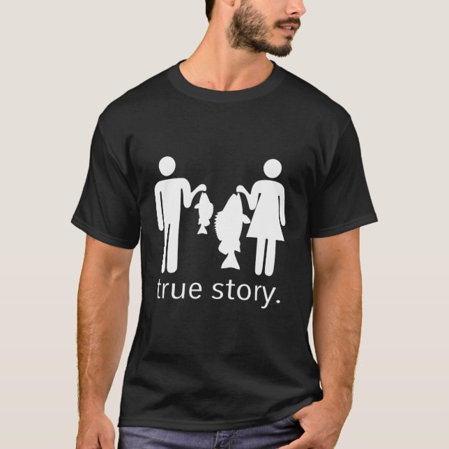 Camiseta Historia de Pesca Verdadera (Anverso)