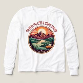 Camiseta Historia de Viaje Real — Insignia Sin Via