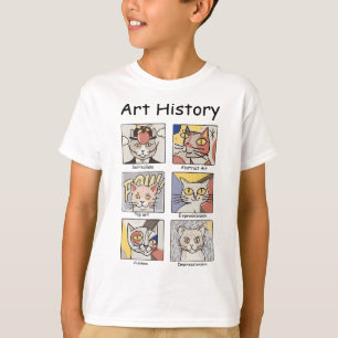 Camiseta Historia del arte Gracioso Arte Gato Amante Pintad