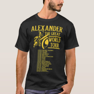 Camiseta Historia del Gran Tour Mundial de Alejandro