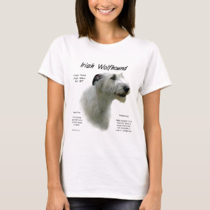 Camiseta Historia del lobo irlandés blanco