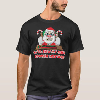 Camiseta Historia del navegador de Internet de Santa Claus 