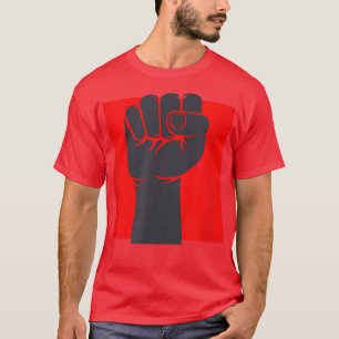 Camiseta Historia del orgullo del poder negro levantado 15