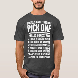 Camiseta Historia divertida fracturada en ángulo roto