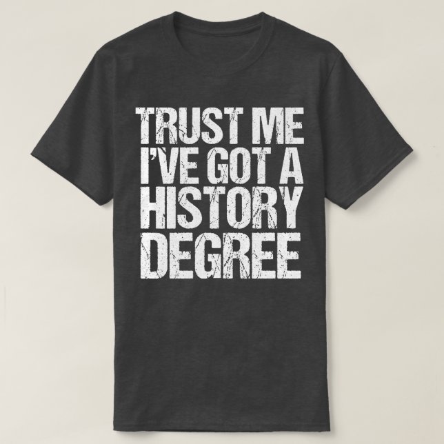 Camiseta Historia divertida Graduación Mayor (Diseño del anverso)
