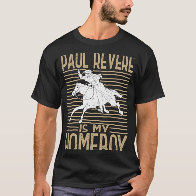 Camiseta Historia estadounidense Paul Revere (Anverso)