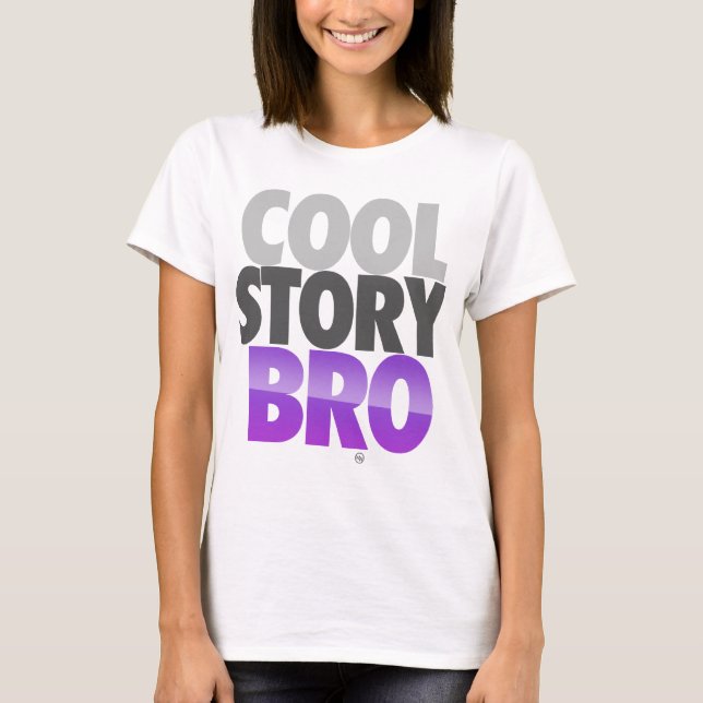 Camiseta Historia fresca Bro (púrpura) (Anverso)