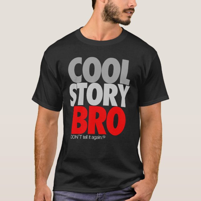 Camiseta "Historia fresca Bro" (rojo) (Anverso)