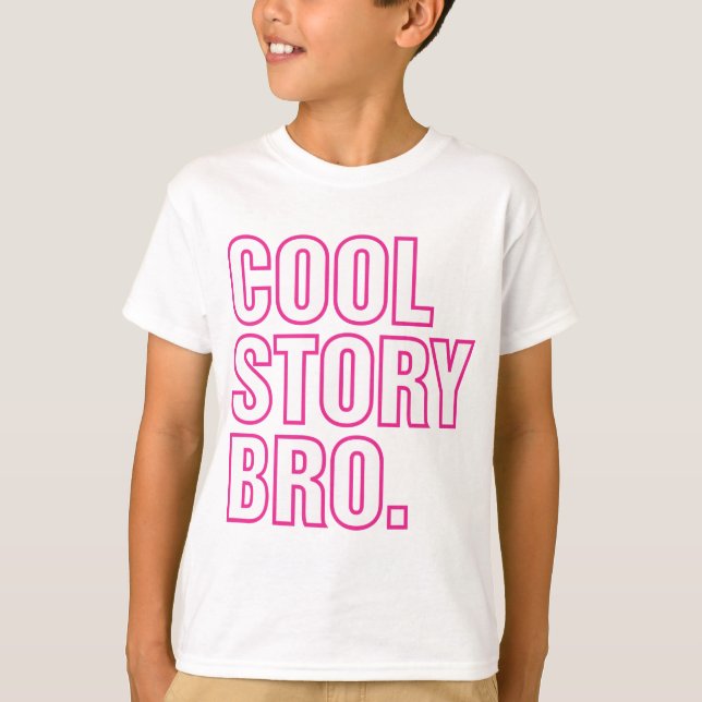 Camiseta historia genial hermano rosa (Anverso)