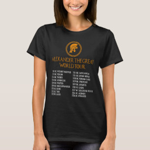 Camiseta Historia griega antigua, Alejandro El Gran Mundo T