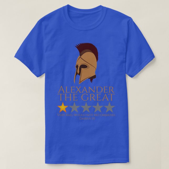 Camiseta Historia macedonia Alejandro El gran meme de Persi (Diseño del anverso)
