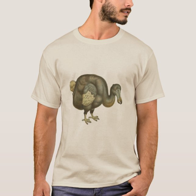 Camiseta Historia Natural del Pájaro Dodo Antiguo (Anverso)