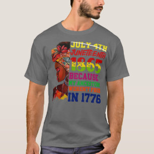 Camiseta Historia Negra 1865 Premio Americano Africano de P
