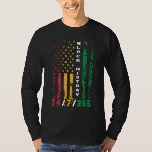 Camiseta Historia negra 247365 Bandera afroamericana África