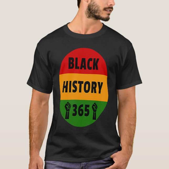 Camiseta Historia negra 365 Power Fist Material gráfico (Anverso)