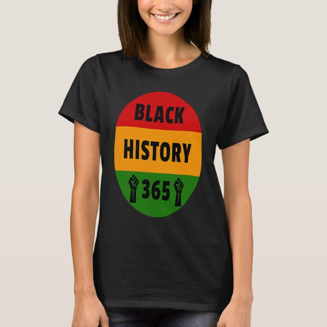 Camiseta Historia negra 365 Power Fist Material gráfico (Anverso)