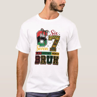 Camiseta Historia Negra 67 Viral Meme Seis Siete 