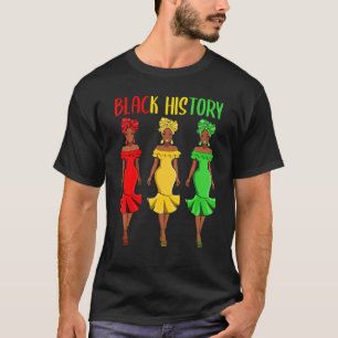 Camiseta Historia negra afro melanina reina Chica negro mag