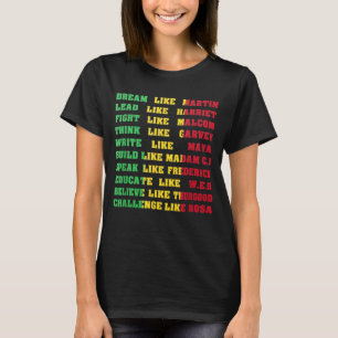 Camiseta Historia negra - Citas de energía Inspiradora negr