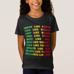 Camiseta Historia negra - Citas de energía Inspiradora negr