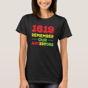 Camiseta Historia negra de 1619 recuerda a los antepasados