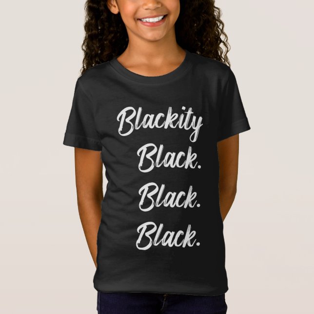 Camiseta Historia negra de la declaración negra negra negra (Anverso)