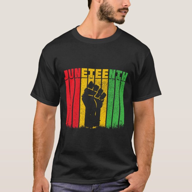 Camiseta Historia negra de la libertad africana afroamerica (Anverso)