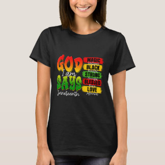 Camiseta Historia Negra de Melanina Cristiana Dios Dice Que