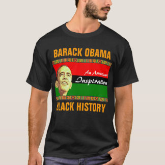Camiseta Historia negra de Obama (2 echados a un lado)