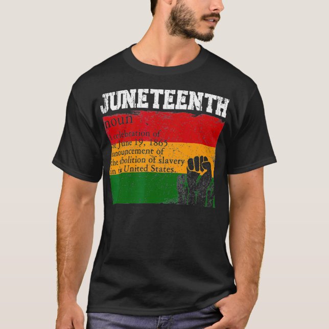 Camiseta Historia Negra Decimoctava Definición de África Am (Anverso)