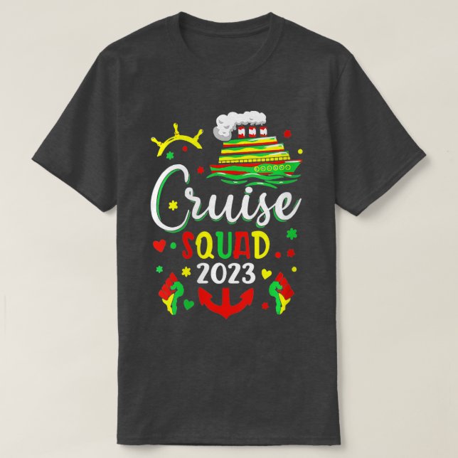 Camiseta Historia negra del crucero de la familia 2023 de l (Diseño del anverso)