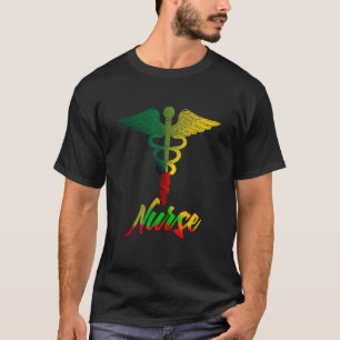 Camiseta Historia Negra Enfermera Afroamericana Orgullosa d
