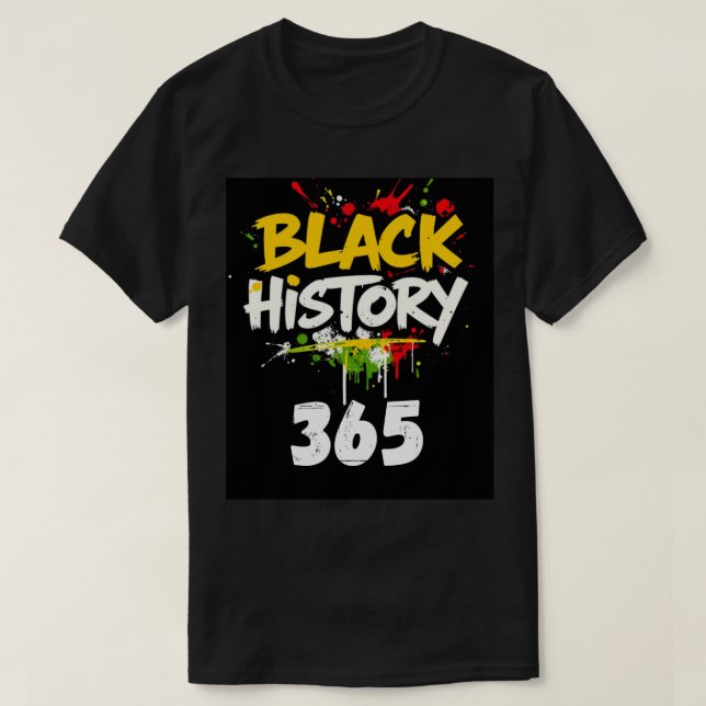 Camiseta Historia negra estilo 365 1 (Diseño del anverso)