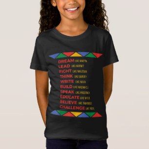 Camiseta Historia negra héroes afroamericanos