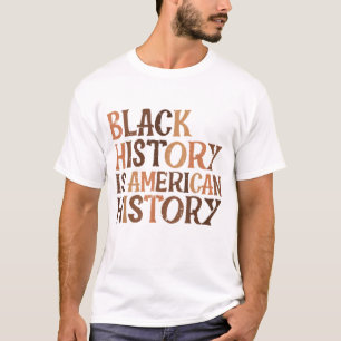 Camiseta Historia Negra Historia Estadounidense Orgullo Afr
