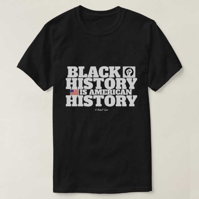 Camiseta Historia negra (historia estadounidense) - Una cam (Diseño del anverso)