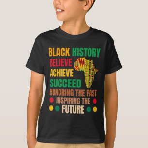 Camiseta Historia negra honrando a los futuros hombres del 