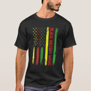 Camiseta Historia Negra Magia Bandera Africana Estadouniden