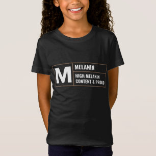 Camiseta Historia negra: Melanin Orgullo africano Orgulloso