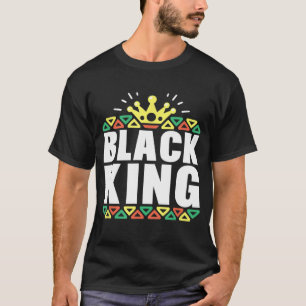 Camiseta Historia negra para hombres niños Rey negro africa